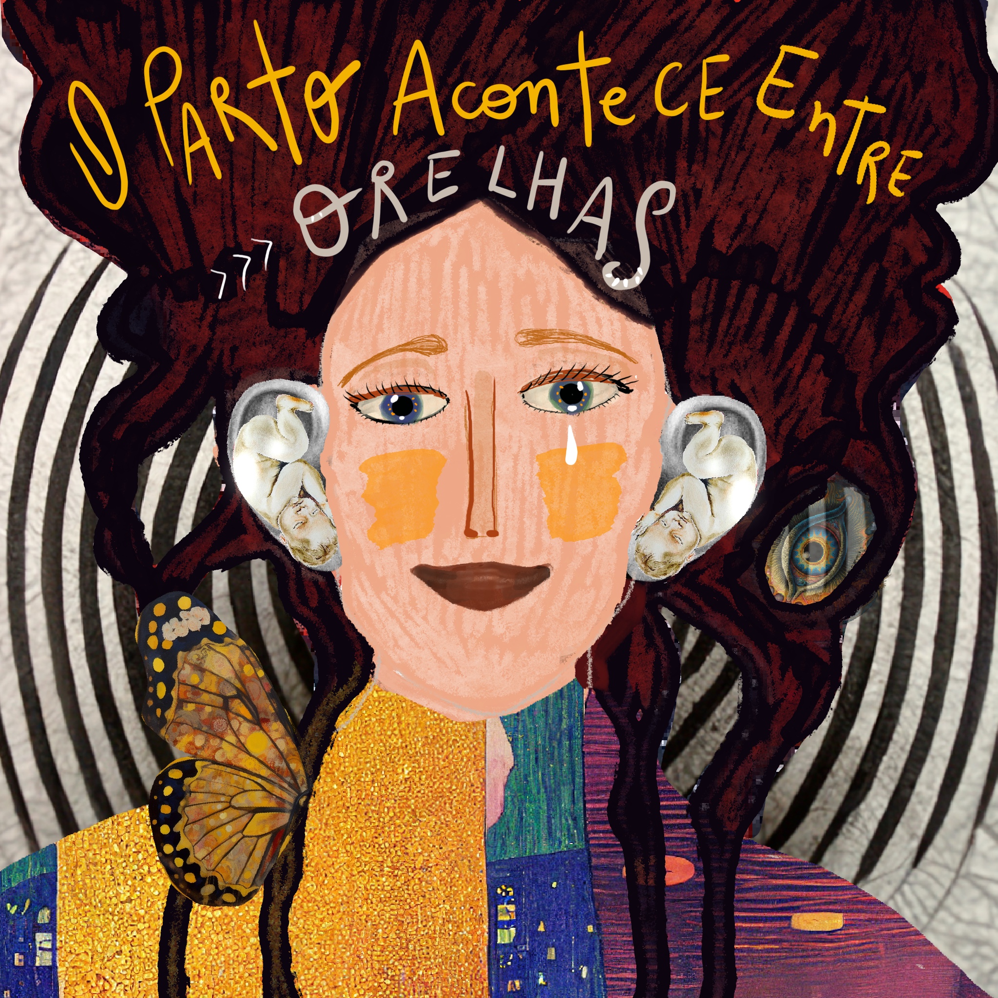 Arte digital - O parto acontece entre orelhas - Dida Schneider